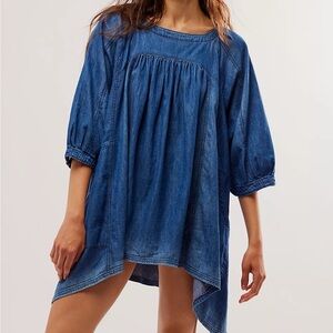 Free People Denim Tunic Women's Top boho